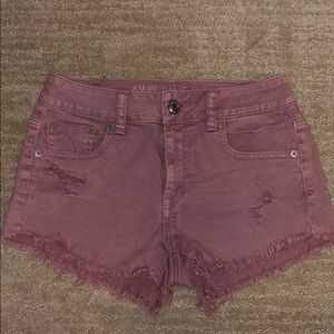 American Eagle distressed shorts